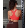 image:imageRUNNING GIRL High Impact Sports BraRacerback Sports Bras for Women High Support Molded Cup Workout Bra with Sewn in PadsRed