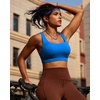 image:imageRUNNING GIRL High Impact Sports Bras for WomenRacerback Running Bra Workout Crop Tank Tops Longline Sports Bra Push upAbright Blue