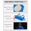 image:imageRUNNING GIRL High Impact Sports Bras for WomenRacerback Running Bra Workout Crop Tank Tops Longline Sports Bra Push upAbright Blue