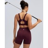 image:imageRUNNING GIRL High Impact Sports Bras for WomenRacerback Running Bra Workout Crop Tank Tops Longline Sports Bra Push upEmaroon