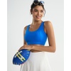 image:imageRUNNING GIRL High Impact Sports Bras for WomenRacerback Running Bra Workout Crop Tank Tops Longline Sports Bra Push upEsparkle Blue