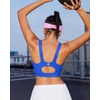 image:imageRUNNING GIRL High Impact Sports Bras for WomenRacerback Running Bra Workout Crop Tank Tops Longline Sports Bra Push upEsparkle Blue