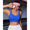 image:imageRUNNING GIRL High Impact Sports Bras for WomenRacerback Running Bra Workout Crop Tank Tops Longline Sports Bra Push upEsparkle Blue