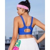 image:imageRUNNING GIRL High Impact Sports Bras for WomenRacerback Running Bra Workout Crop Tank Tops Longline Sports Bra Push upEsparkle Blue