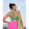 image:imageRUNNING GIRL Sports Bras for WomenCrisscross Back High Impact Sports Bra with Hook Closure Workout Supportive BraGgreen