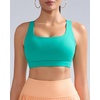 image:imageRUNNING GIRL Sports Bras for WomenCrisscross Back High Impact Sports Bra with Hook Closure Workout Supportive BraGgreen
