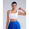 image:imageRUNNING GIRL Sports Bras for WomenCrisscross Back High Impact Sports Bra with Hook Closure Workout Supportive BraGwhite