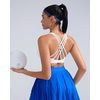 image:imageRUNNING GIRL Sports Bras for WomenCrisscross Back High Impact Sports Bra with Hook Closure Workout Supportive BraGwhite