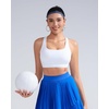 image:imageRUNNING GIRL Sports Bras for WomenCrisscross Back High Impact Sports Bra with Hook Closure Workout Supportive BraGwhite