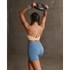 image:imageRUNNING GIRL Sports Bras for WomenStrappy Crisscross Back Padded Low Impact Running Sports Bra with Removable CupsAbeige
