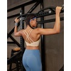 image:imageRUNNING GIRL Sports Bras for WomenStrappy Crisscross Back Padded Low Impact Running Sports Bra with Removable CupsAbeige