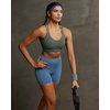 image:imageRUNNING GIRL Sports Bras for WomenStrappy Crisscross Back Padded Low Impact Running Sports Bra with Removable CupsAdark Green