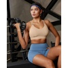 image:imageRUNNING GIRL Sports Bras for WomenStrappy Crisscross Back Padded Low Impact Running Sports Bra with Removable CupsAnude