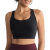 image:imageRUNNING GIRL Sports Bras for Women Moulded Cup High Impact Workout Black Sports Bra Racerback Yoga Bra High SupportWX3068 Black M