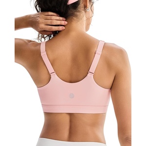 image:imageRUNNING GIRL Adjustable Sports Bras for Women High SupportFull Coverage Molded Cup Sports Bra High Impact Workout GymPink
