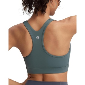 image:imageRUNNING GIRL High Impact Sports BraRacerback Sports Bras for Women High Support Molded Cup Workout Bra with Sewn in PadsAsh Green