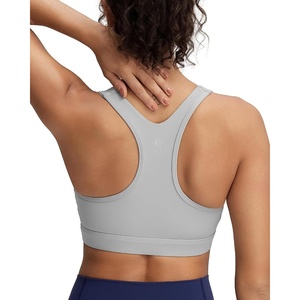 image:imageRUNNING GIRL High Impact Sports BraRacerback Sports Bras for Women High Support Molded Cup Workout Bra with Sewn in PadsIcy Grey