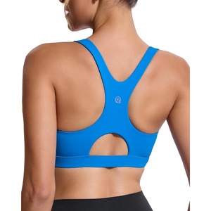 image:imageRUNNING GIRL High Impact Sports Bras for WomenRacerback Running Bra Workout Crop Tank Tops Longline Sports Bra Push upAbright Blue