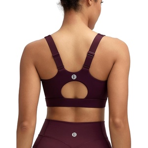 image:imageRUNNING GIRL High Impact Sports Bras for WomenRacerback Running Bra Workout Crop Tank Tops Longline Sports Bra Push upEmaroon